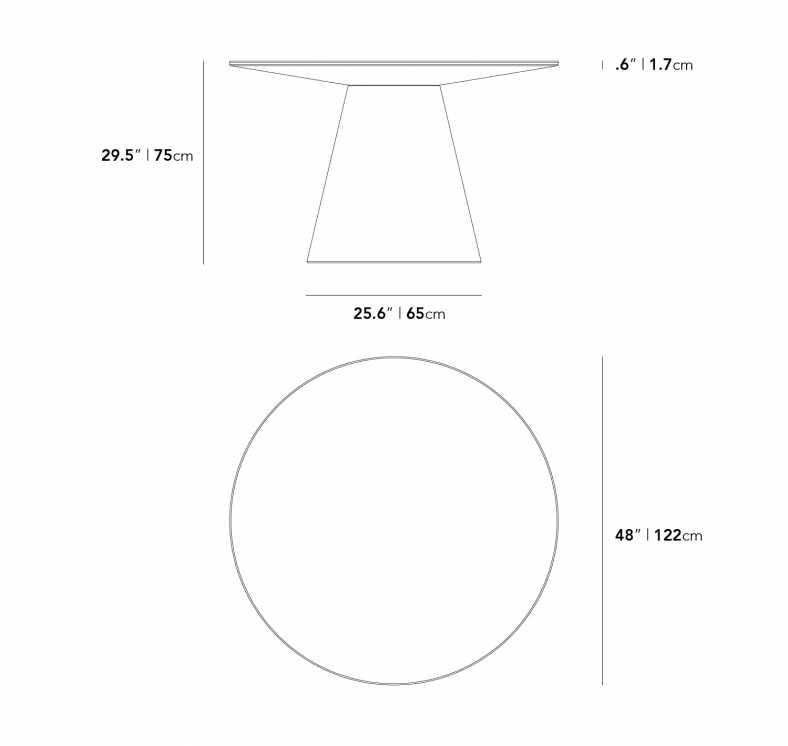 Dartmouth Dining Table Dimensions Diagram